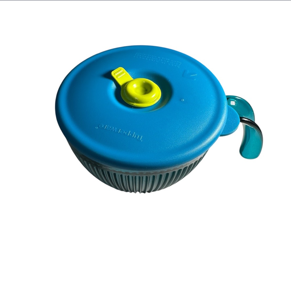 Tupperware Blue and Yellow Food Storage Container